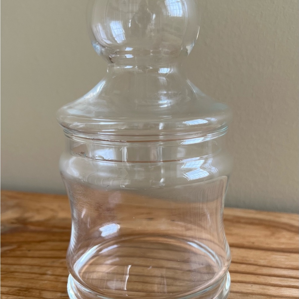 Sold Sold Libbey Clear Glass Canister Jar Apothecary Vintage Stack-n-Store